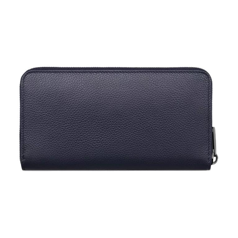 DIOR Calfskin Wallet Men's Blue