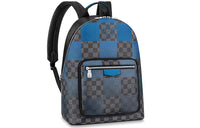 LOUIS VUITTON Josh Backpack Damier Graphite Giant Blue