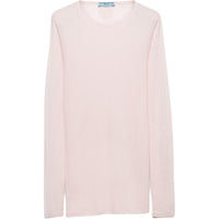 PRADA Round-Neck Ribbed-Knit Top