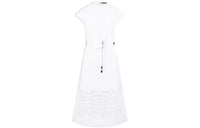 LOUIS VUITTON Short Sleeved Dress Women's White