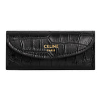 CELINE Lizard Skin Storage Bag Women's Black