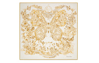 DIOR Silk Scarves Women's White/Gold