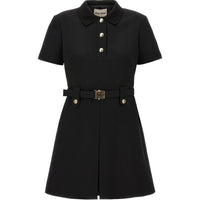 MIU MIU Short Sleeved Dress Women's Black