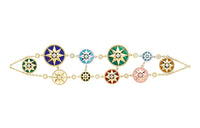 DIOR 18K Gold 18K Pink Gold 18K White Gold Bracelets Women's Multicolor