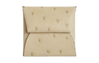 HERMES Bastia Ostrich Leather Coin Purses Wallets Women's 3C Parchemin Parchment With Wool White