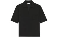 SAINT LAURENT V-Neck Short-Sleeved Polo Shirt