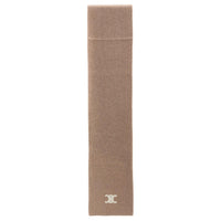 CELINE Cashmere Knit Scarves Women's Brown