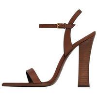 SAINT LAURENT Strap Sandals 11cm Women's Brown
