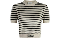 MIU MIU Striped Short sleeve Jumper