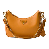 PRADA Re EditionSaffiano Calfskin Shoulder Bag Mini Women's Amber
