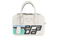 PRADA Calfskin Shoulder Bag Crossbody Bag Handbag Women's White