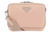 PRADA Leather Shoulder Bag Unisex Pink