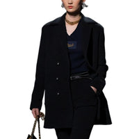 CHANEL Business Suits Coats Women's Black