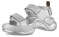LOUIS VUITTON Archlight 1.0 Beach Sandals Women's Silver