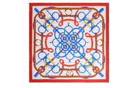 HERMES Silk Scarves Women's Red