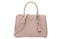 PRADA Cow Leather Handbag Crossbody Bag Shoulder Bag Regular Women's Apricot
