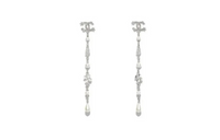 CHANEL Earrings Women's Silver