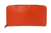 LOUIS VUITTON Zippy Leather Wallet Women's Orange
