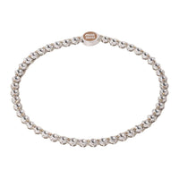 MIU MIU Metal, Synthetic Crystal, Enamel, Brass Necklaces Women's Silver