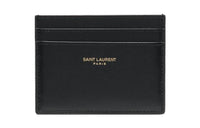 SAINT LAURENT Calfskin Card Holder Women's Black