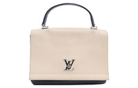 LOUIS VUITTON Leather Handbag Shoulder Bag Crossbody Bag Medium Size Women's White