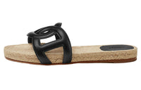 HERMES Slide Slippers Women's Black