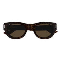 SAINT LAURENT Panthenol Irregular Shape Sunglasses Unisex Tortoiseshell