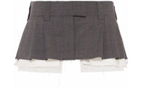 MIU MIU Casual Short Skirts Women's Gray