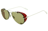 DIOR Alloy Oval Sunglasses Unisex Silver