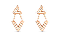 LOUIS VUITTON Lv Volt Upside Down Earrings Pink Gold