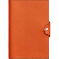 HERMES Evercolor Calfskin Storage Bag Women's 9J Feu Flame Orange