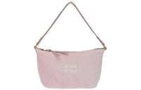 MIU MIU Terry Fabric With Leather Shoulder Bag Mini Women's Petal Pink