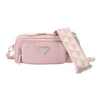 PRADA Leather Crossbody Bag Shoulder Bag Mini Women's Pink