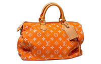 LOUIS VUITTON Speedy Leather Shoulder Bag Crossbody Bag Handbag Regular Women's Orange