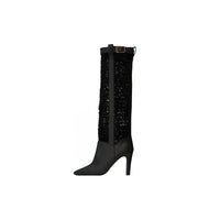SAINT LAURENT Knee-high Boots Women's Black