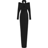 SAINT LAURENT Long-Sleeved Dresses Women's Black