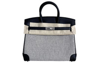 HERMES Birkin Swift Leather With Canvas Birkin Bag Handbags Women's Panda Color Scheme