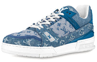 LOUIS VUITTON Trainer Low Top Stylish Skateboarding Shoes Men's Blue