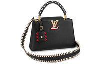LOUIS VUITTON Crafty Capucines Pm Black