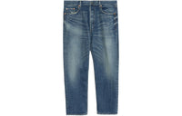SAINT LAURENT Mick Logo Patch Jeans