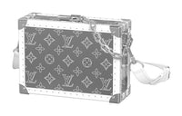 LOUIS VUITTON Clutch Box Miroir Monogram Gm Grey