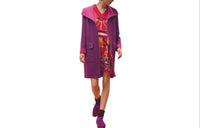 HERMES Coats Women's Fuchsia
