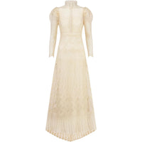 DIOR Long Sleeved Dress Women's Beige