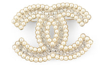 CHANEL Brooches Unisex Ecru
