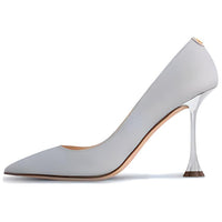 LOUIS VUITTON Blossom Slim Heel High Heels 9.5cm Women's Gray