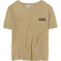 MIU MIU Regular T Shirt Women's Beige