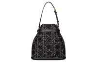 DIOR C'est Dior Tweed Handbag, Shoulder Bag Women's Black