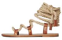 CELINE Taillat Strap Sandals Women's Tawny