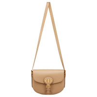 DIOR Bobby Grained Calfskin Crossbody Bag, Shoulder Bag Medium Size Women's Cookie