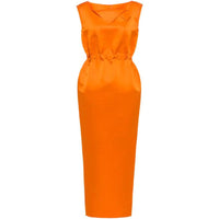 PRADA SS22 Sleeveless Dress Women's Orange